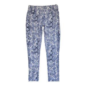 Vogo Capri Leggings, Blue Snake Print, Size MEDIUM, NWOT!